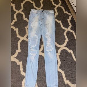 Light blue skinny Fashion Nova jeans